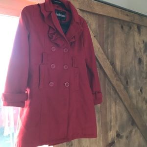 Girls Red Coat